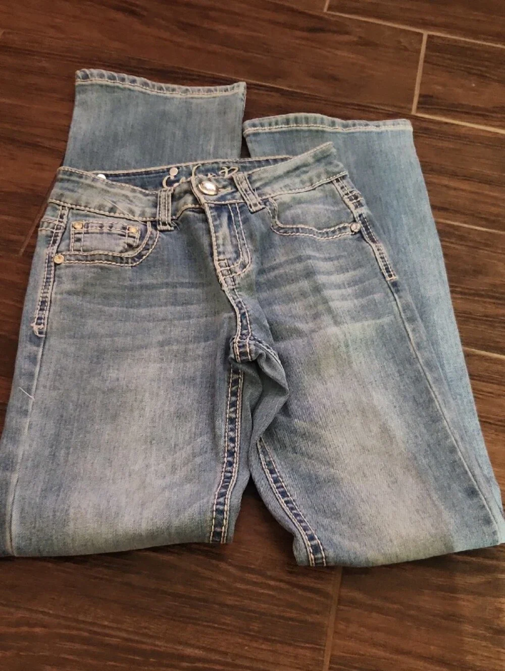 Light Wash Kids' Flared Jeans